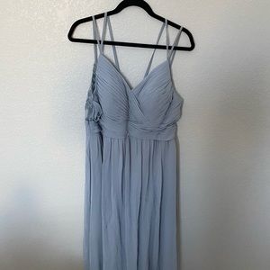 Azazie Blake Bridesmaid dress in Dusty Blue